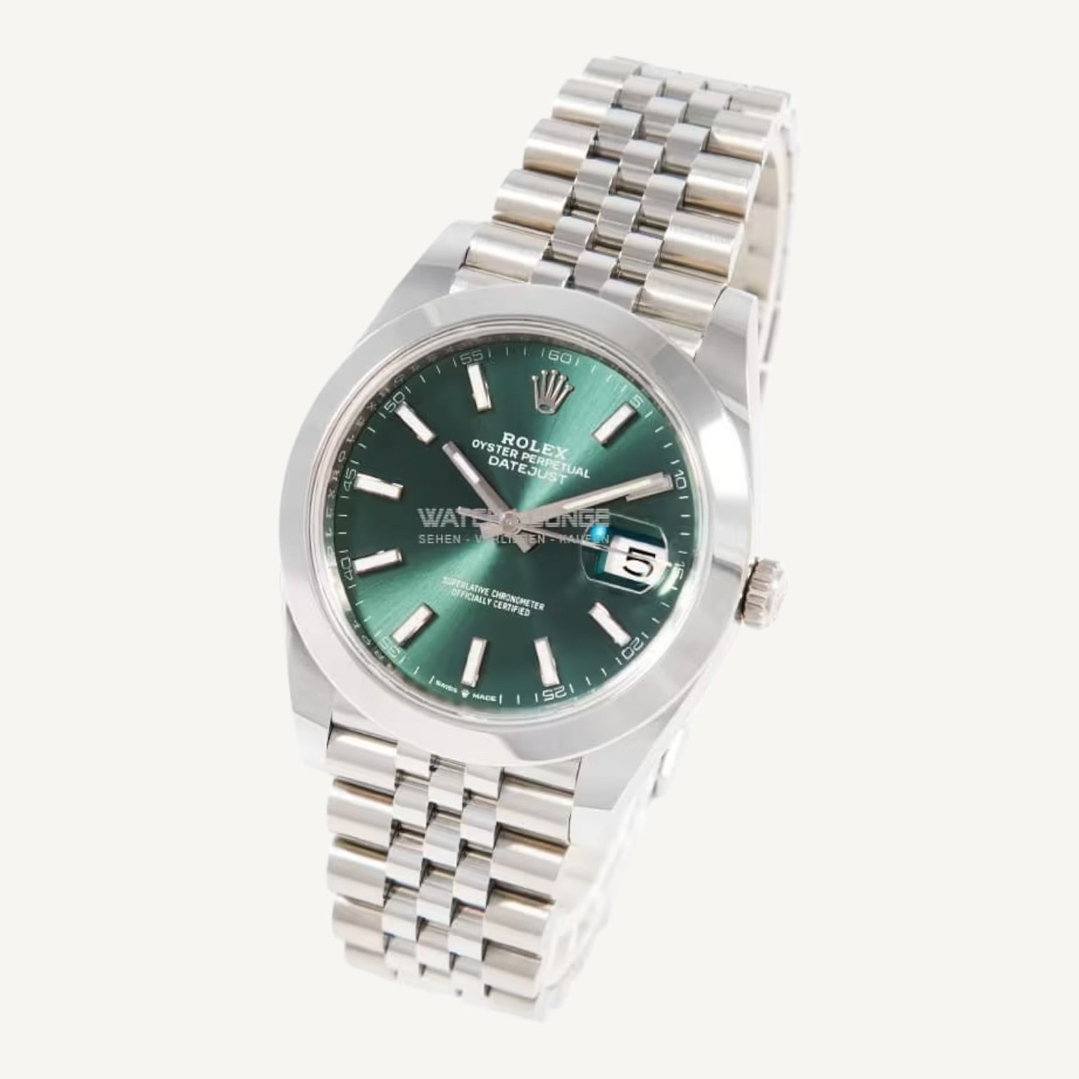 Rolex Datejust 41 126300 | Mint Green Dial | Jubilee | Unworn | Full Set