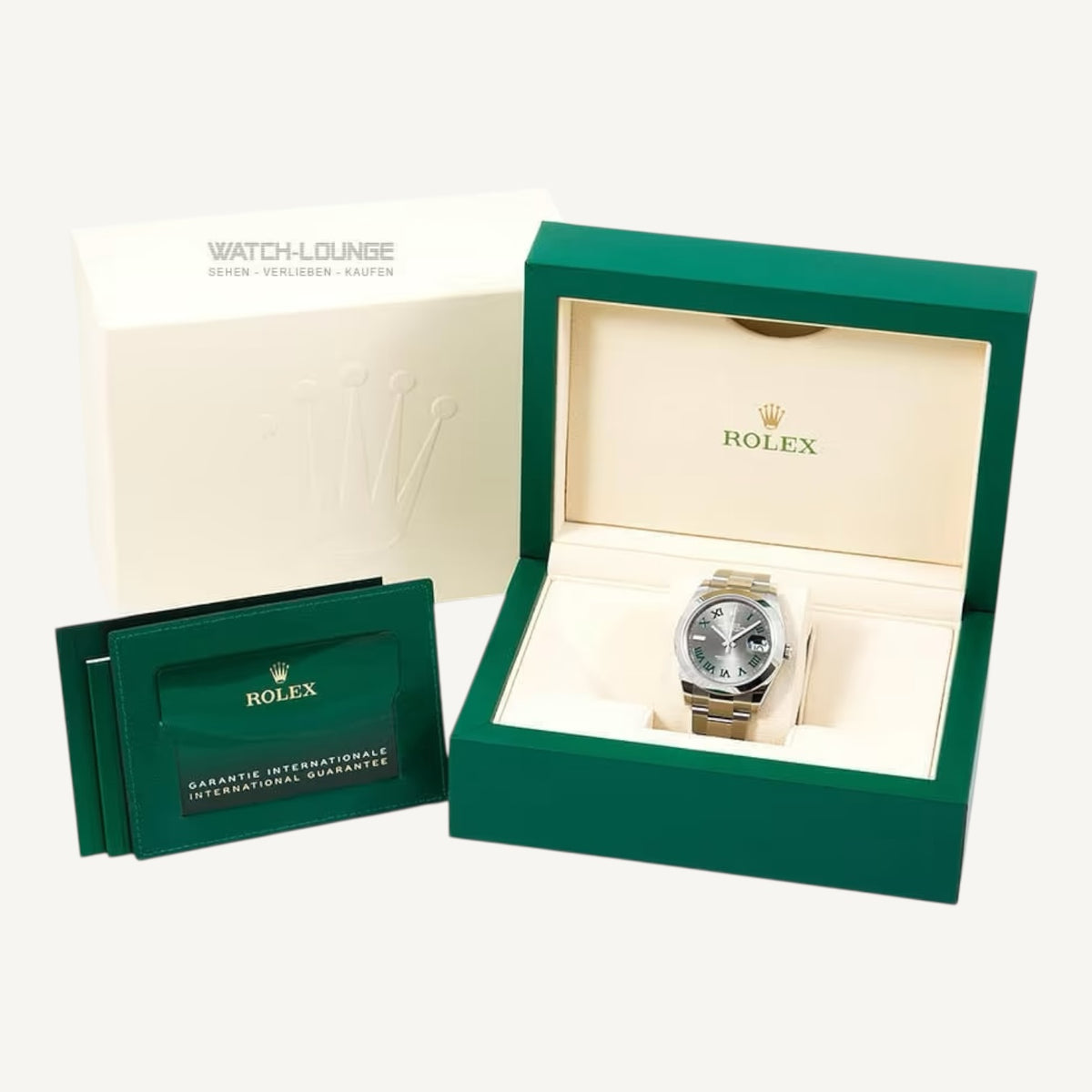 Rolex Datejust 41 126300 | Wimbledon Dial | Oyster | Very Good | Box & Papers