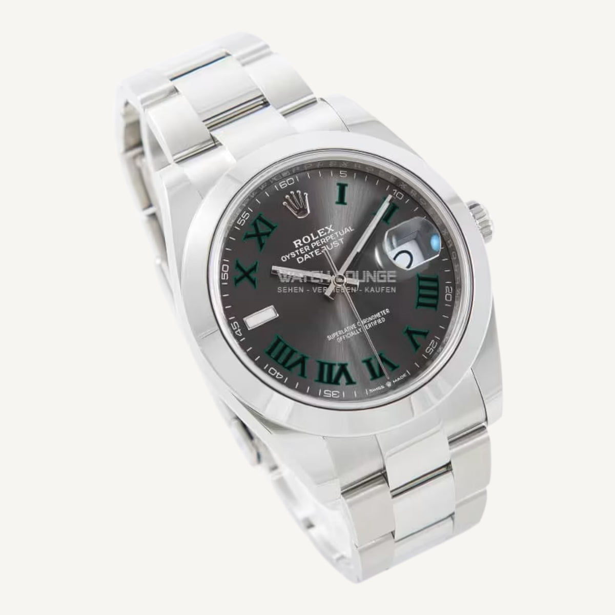 Rolex Datejust 41 126300 | Wimbledon Dial | Oyster | Very Good | Box & Papers