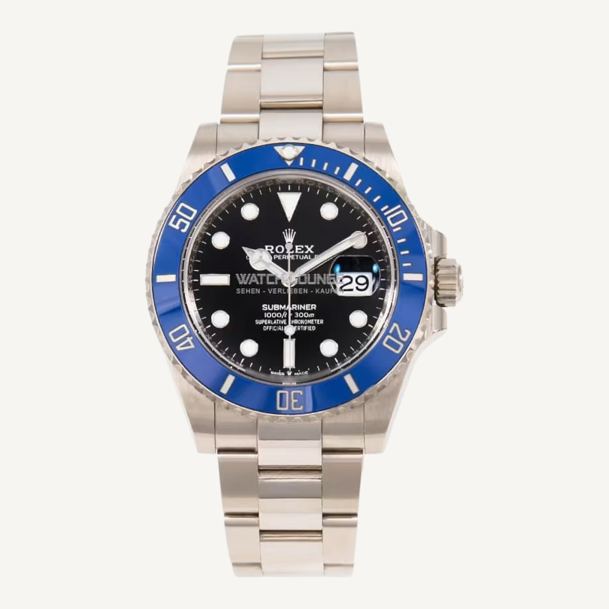 Rolex Submariner Date 126619LB | Blue Bezel | White Gold | Very Good | Box & Papers