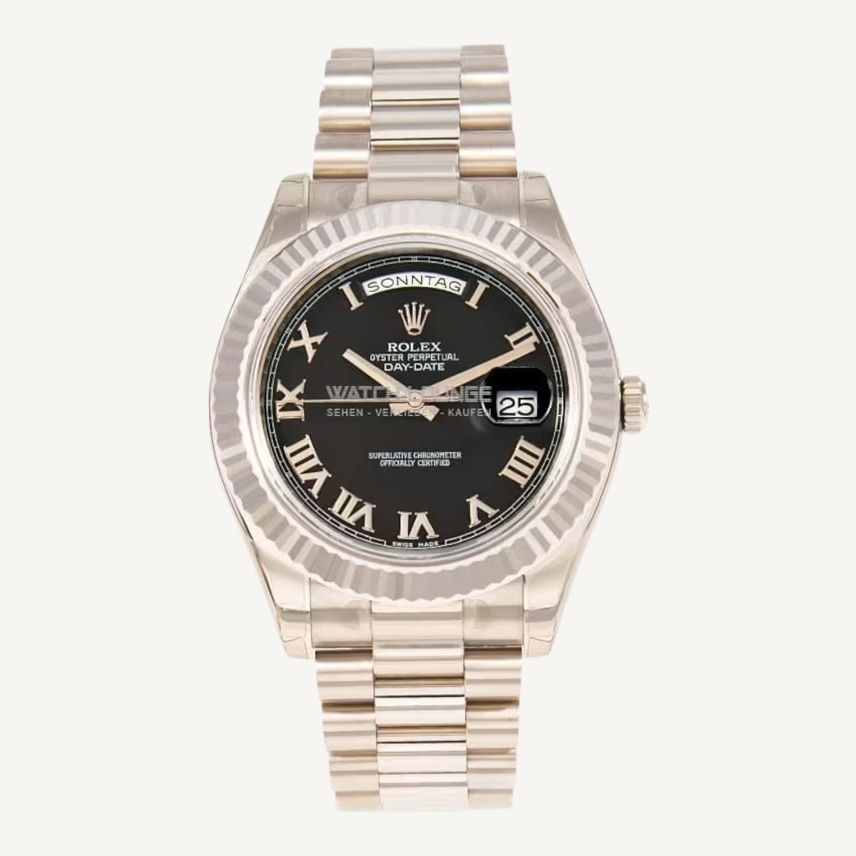 Rolex Day-Date 41 218239 | Black Dial | White Gold | Unworn | Box & Papers