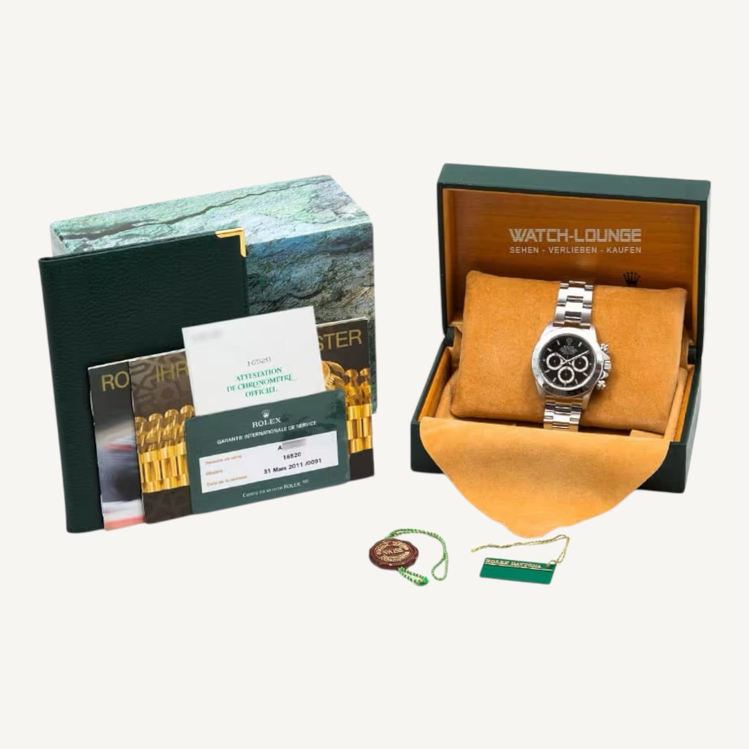 Rolex Daytona 16520 | Zenith | Black Dial | Steel | Very Good | Full Set