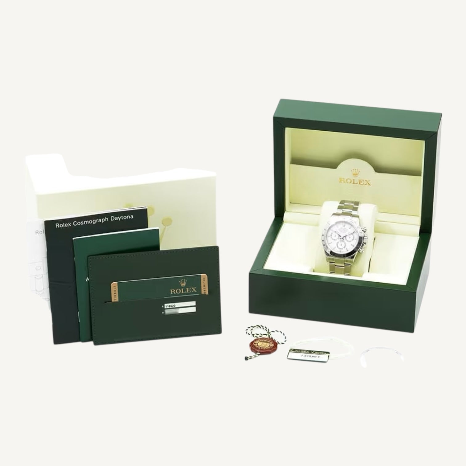 Rolex Daytona 116520 | White Dial | Steel | Unworn | Full Set