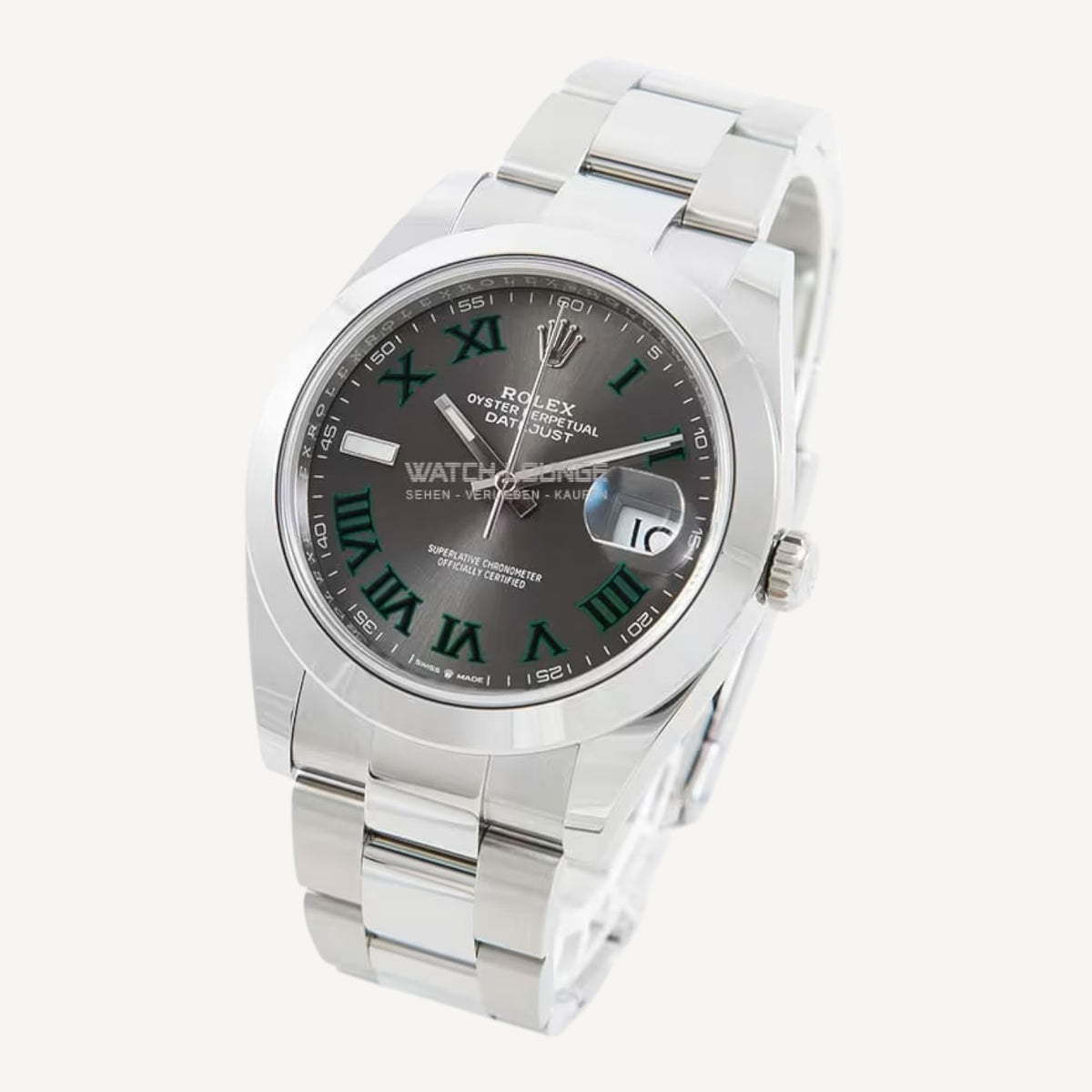 Rolex Datejust 41 126300 | Wimbledon Dial | Oyster | Very Good | Box & Papers