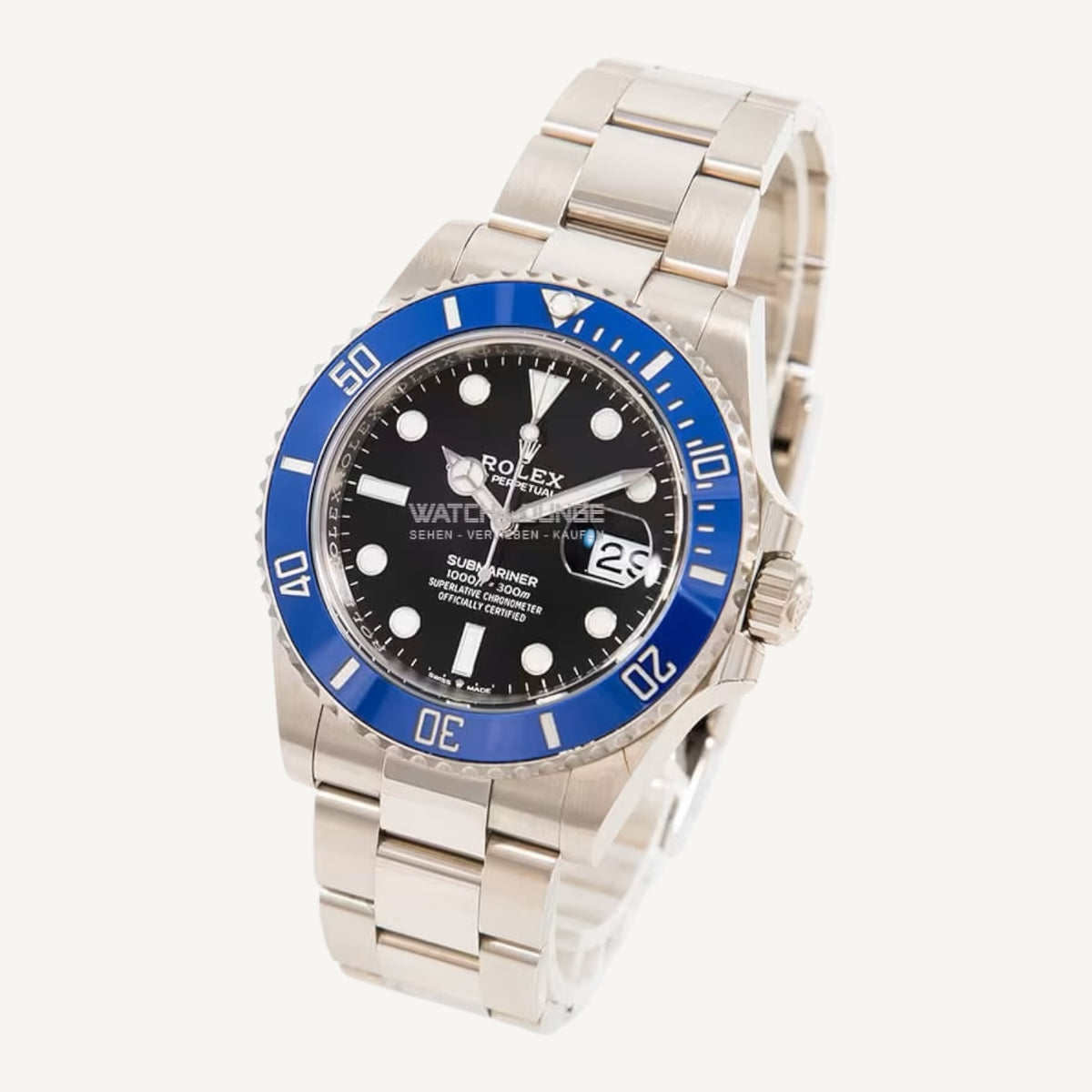 Rolex Submariner Date 126619LB | Blue Bezel | White Gold | Very Good | Box & Papers